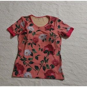 Amanda K tops Women's Swimsuit Size L, Floral, Comfort,soft Short Sleeve.